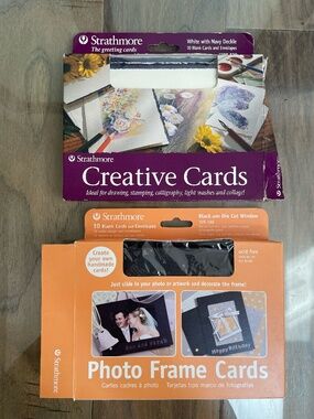 Two Partial Packs of Blank Cards & Blank Photo Cards